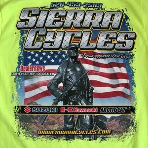 Sierra Cycles Neon yellow motorcycles Long sleeve